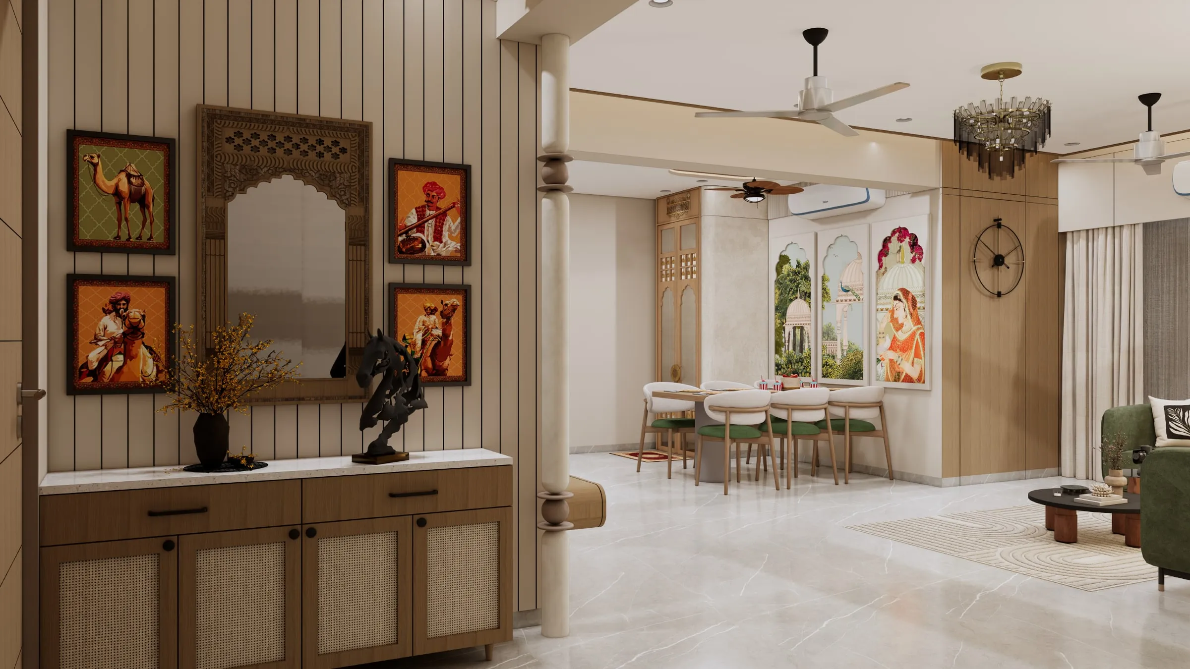 Akshat Paradise view 1, interior design by Interior by Jenish, Ahmedabad