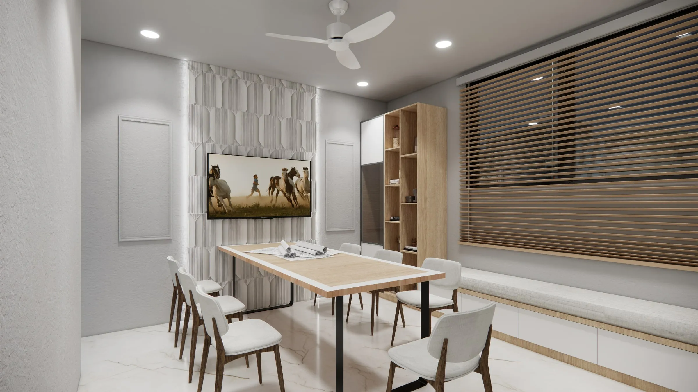 Conference Room — Aegis Steel Cast, interior design by Interior by Jenish, Bakrol