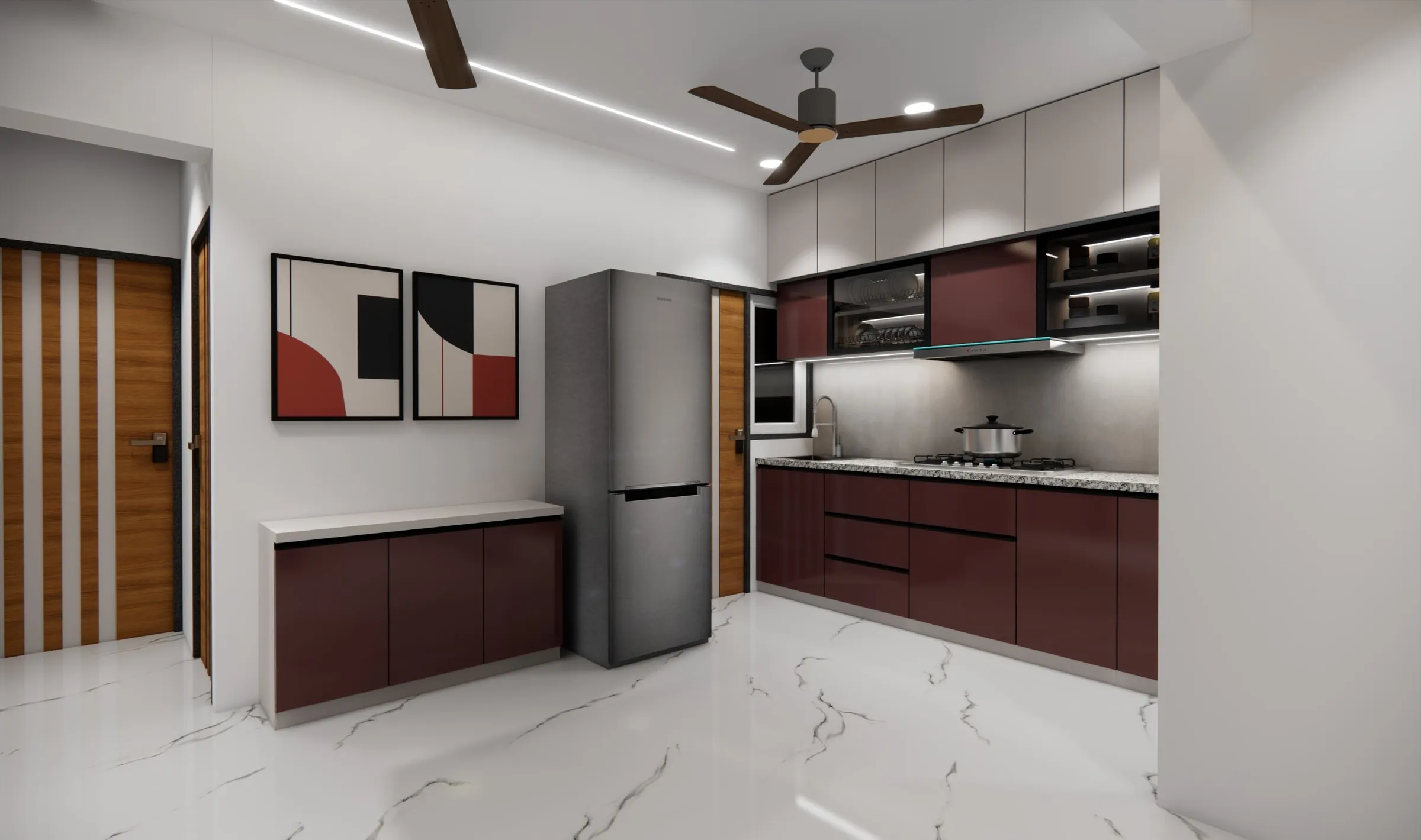 SP Nirwana view 1, interior design by Interior by Jenish, Shela