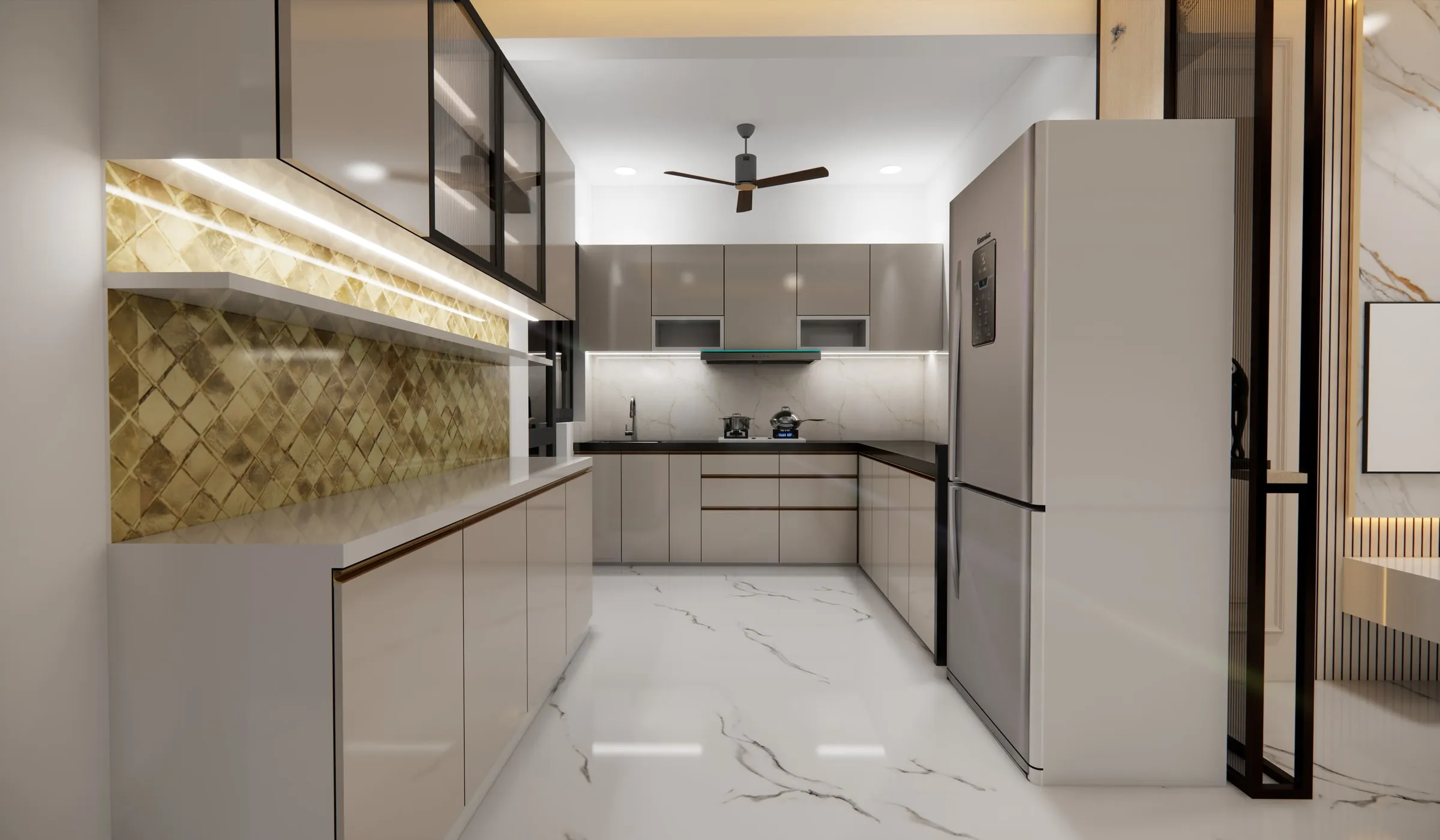 Amogha, Adani Shantigram view 2, interior design by Interior by Jenish, Shantigram