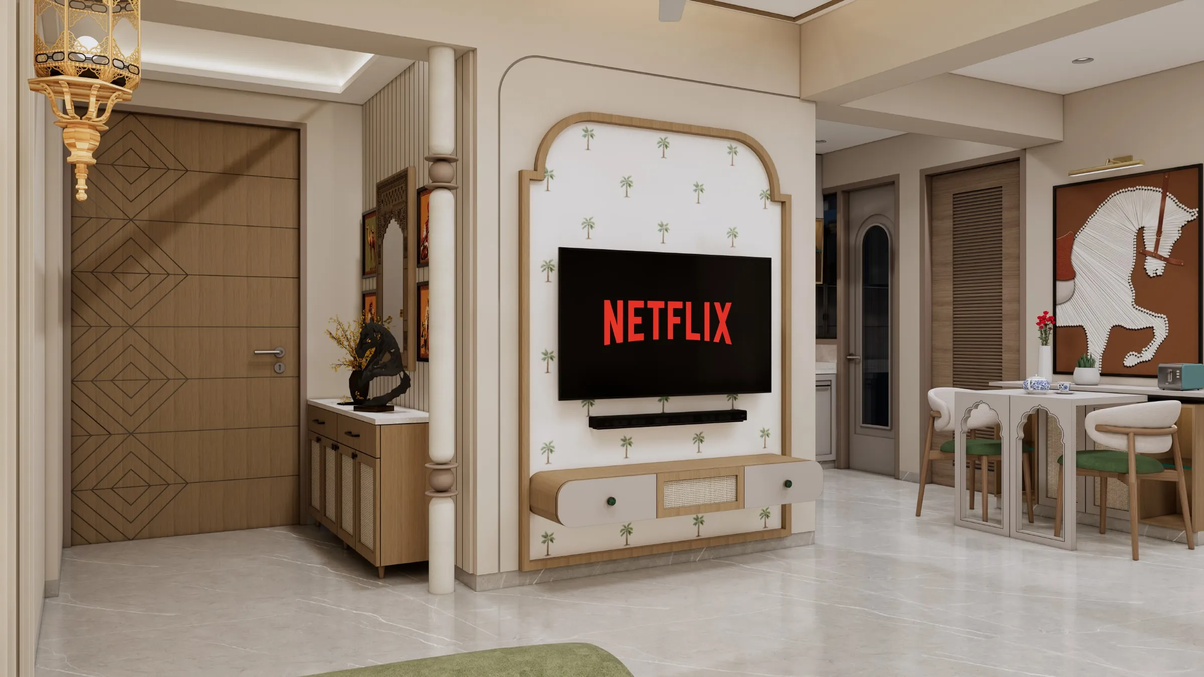 Akshat Paradise view 2, interior design by Interior by Jenish, Ahmedabad