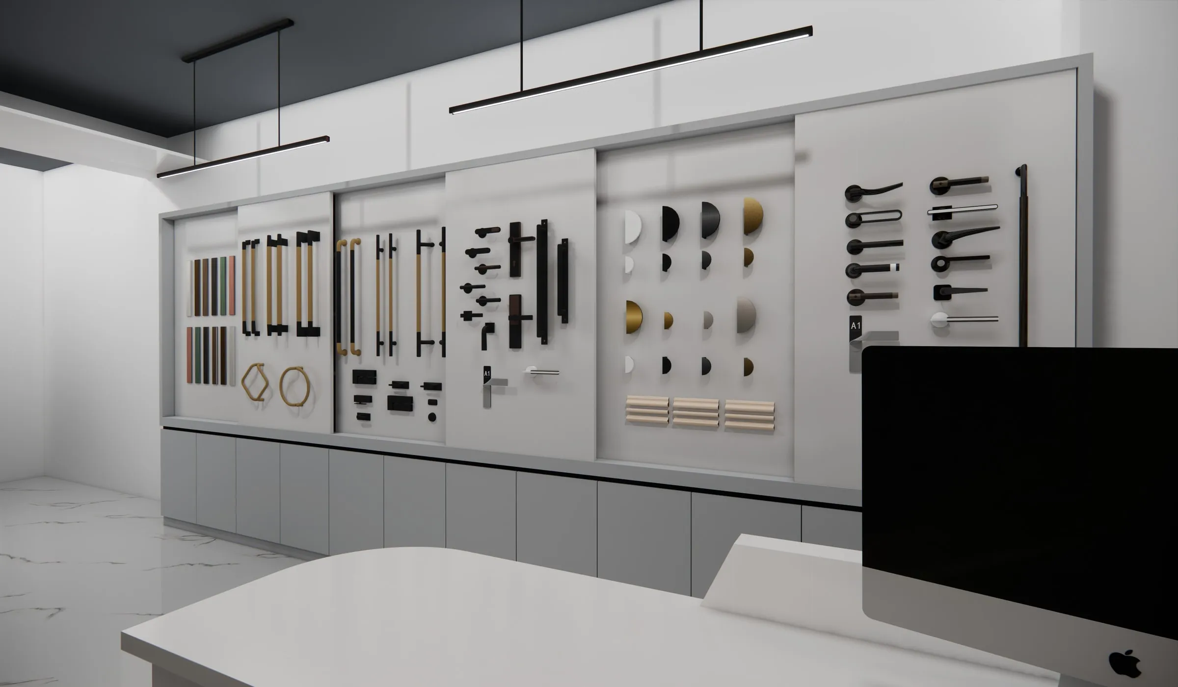 Bhagwati Hardware view 2, interior design by Interior by Jenish, Ahmedabad