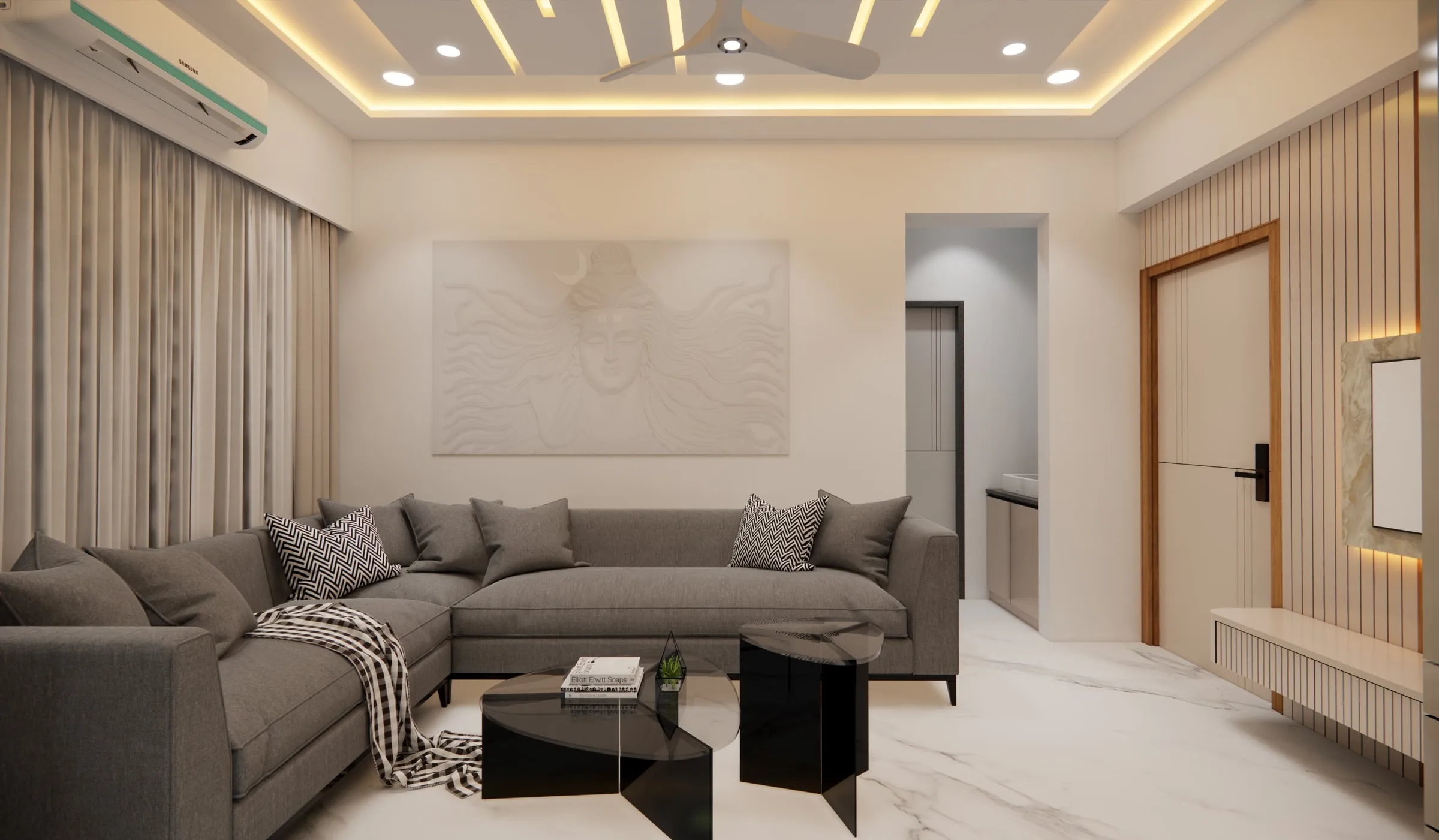 Setu Solitaire view 3, interior design by Interior by Jenish, Ahmedabad