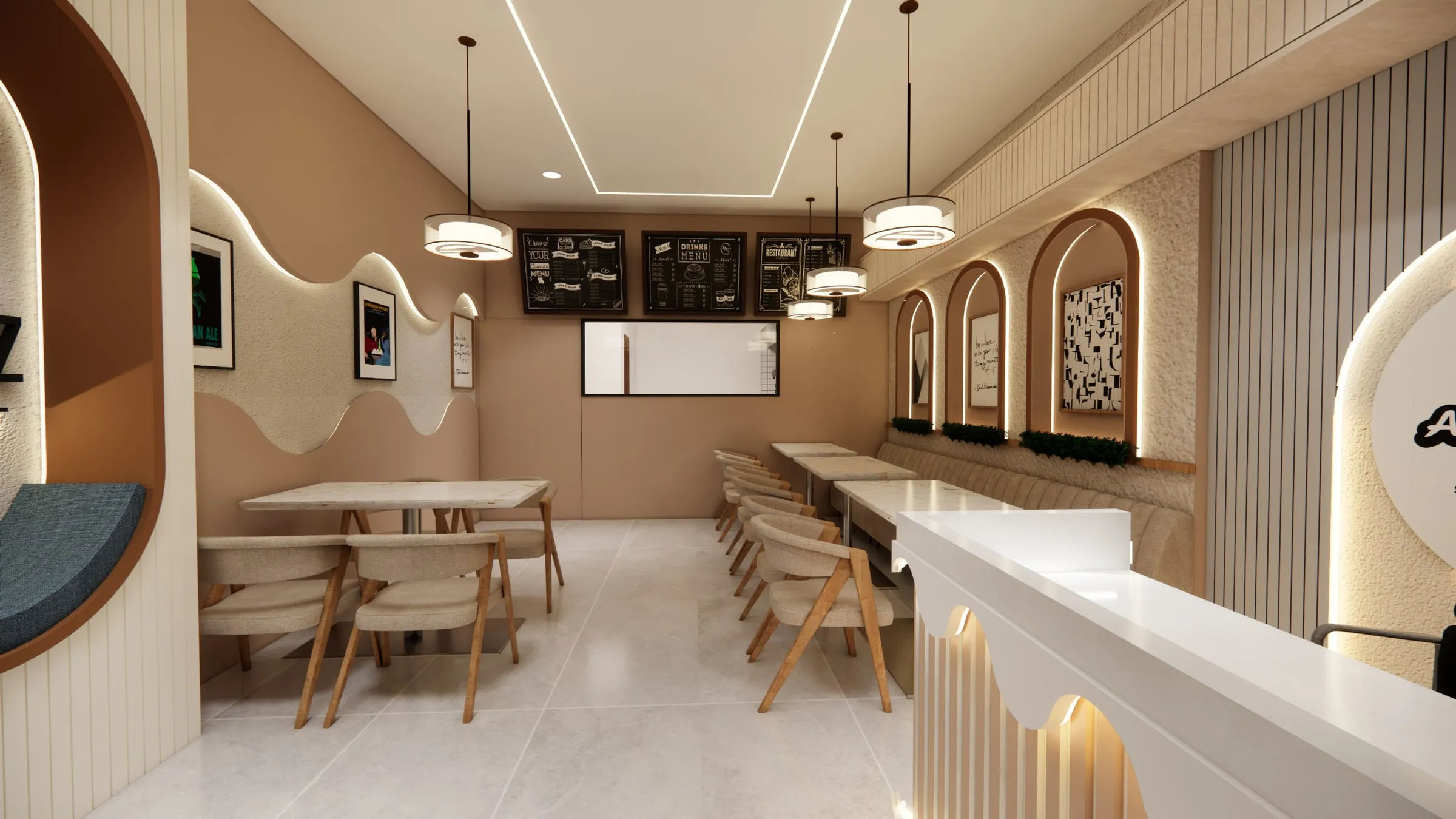 Auntynoz Pizza view 3, interior design by Interior by Jenish, Hathijan