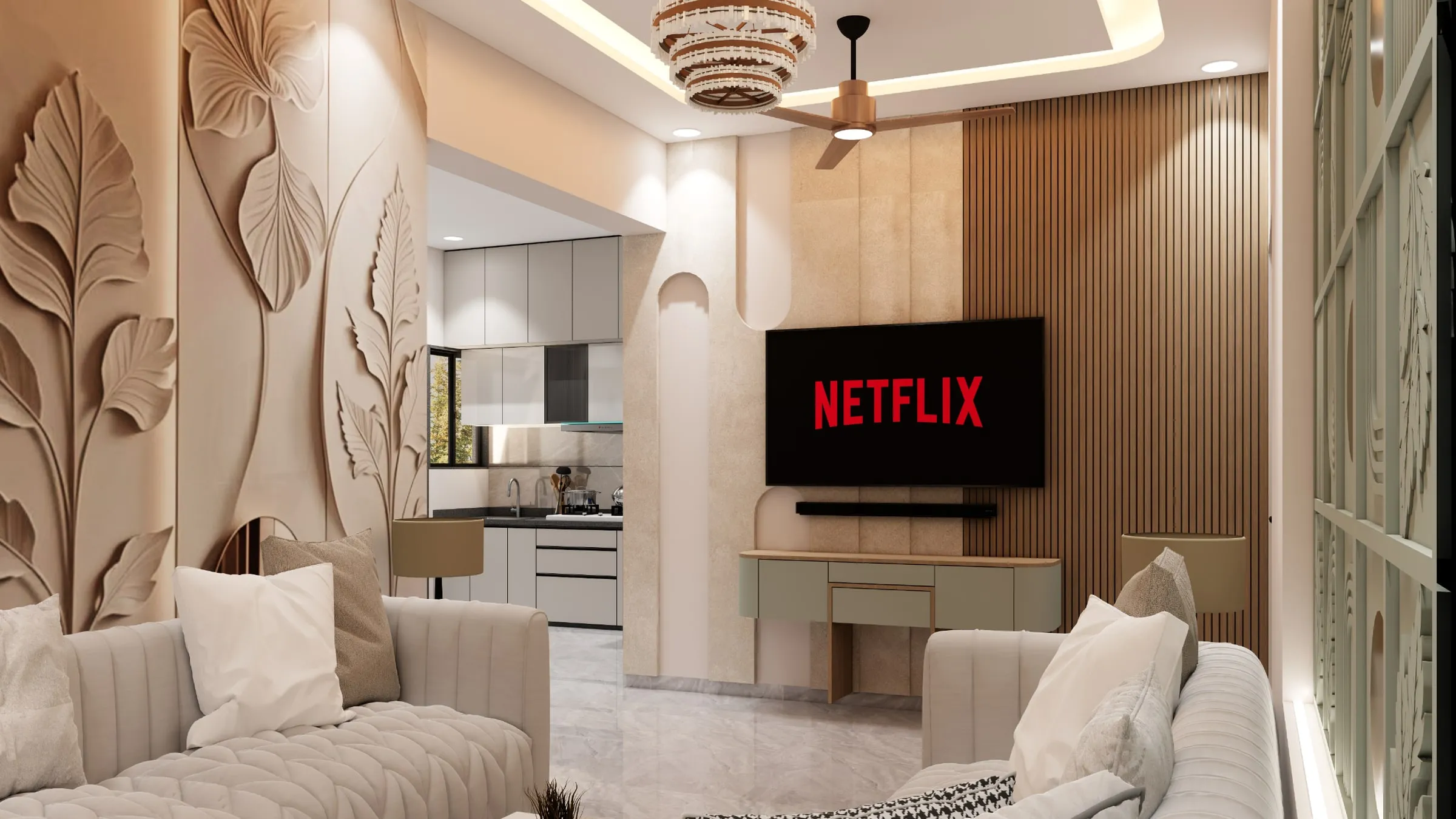 Karnavati 7 view 3, interior design by Interior by Jenish, Ahmedabad