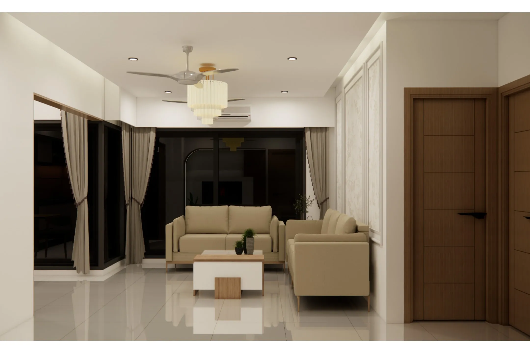 Setu Solitaire, Chandkheda view 3, interior design by Interior by Jenish, Chandkheda