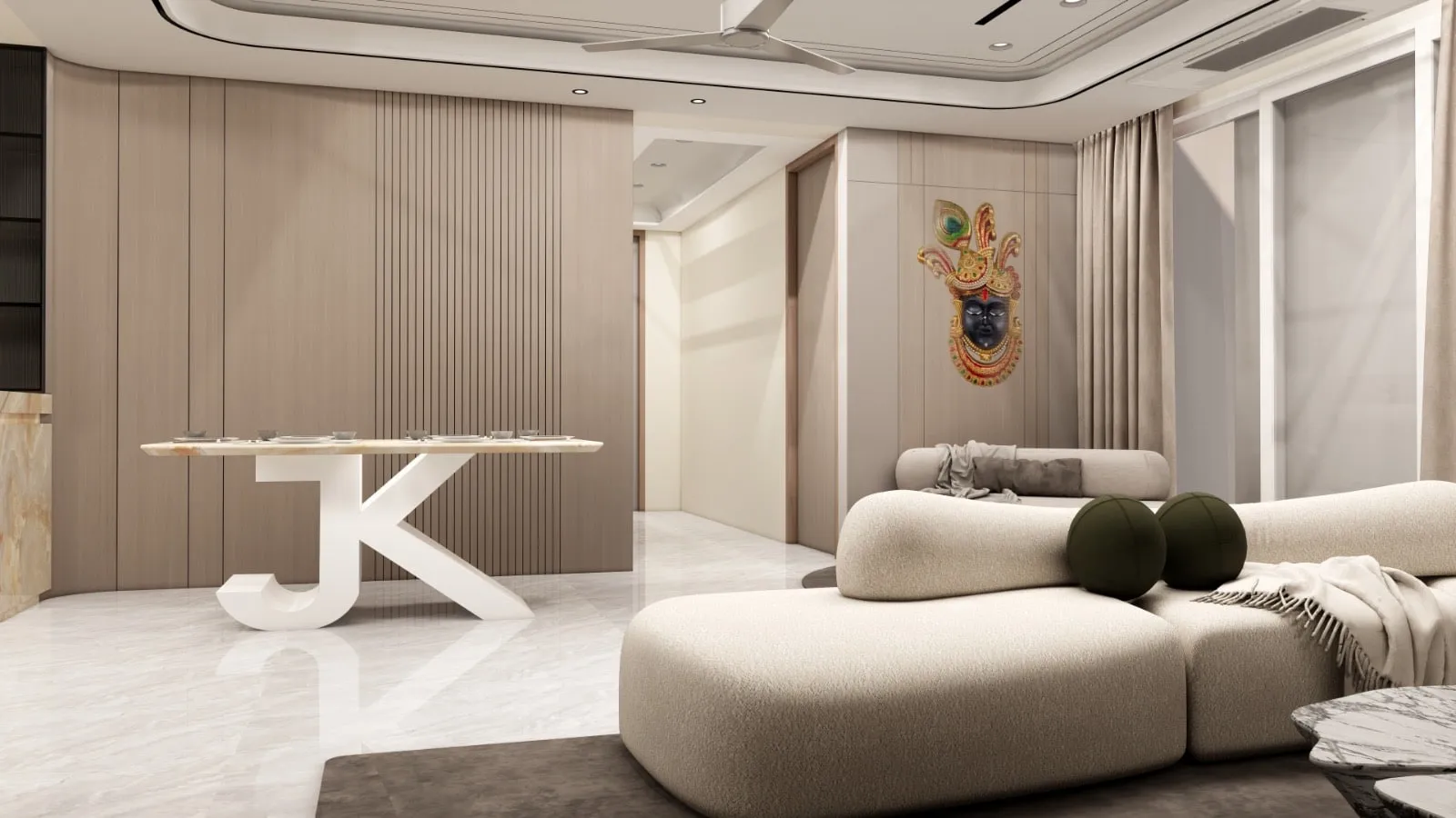 Super Shaligram view 3, interior design by Interior by Jenish, Ahmedabad