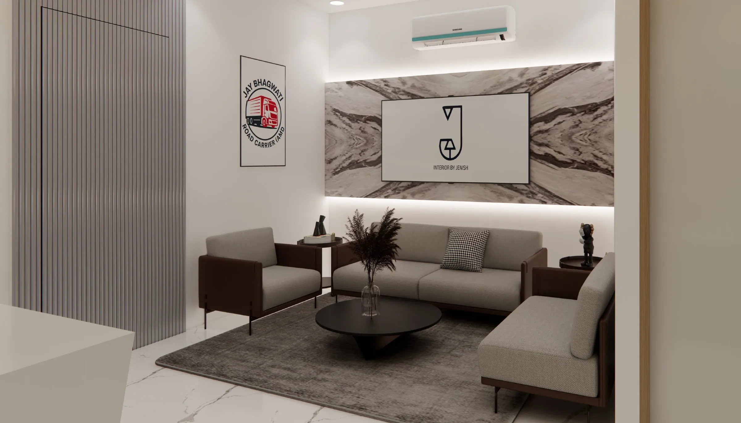 Corporate Office view 3, interior design by Interior by Jenish, Ahmedabad