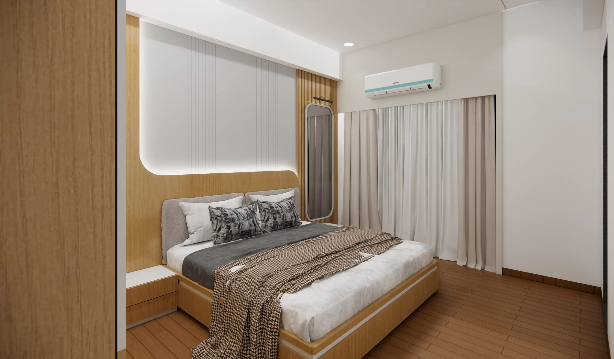 Karnavati 7, B Wing view 3, interior design by Interior by Jenish, Ahmedabad
