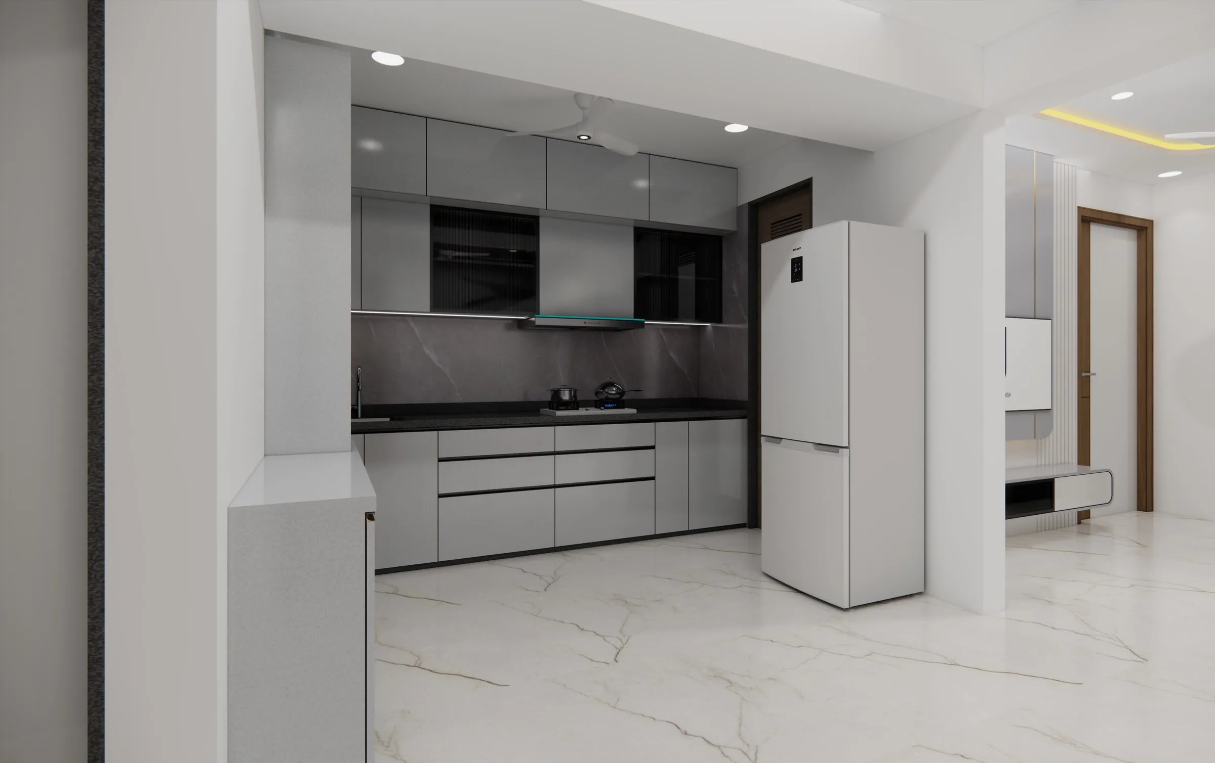 Atharv Abode view 4, interior design by Interior by Jenish, Ahmedabad