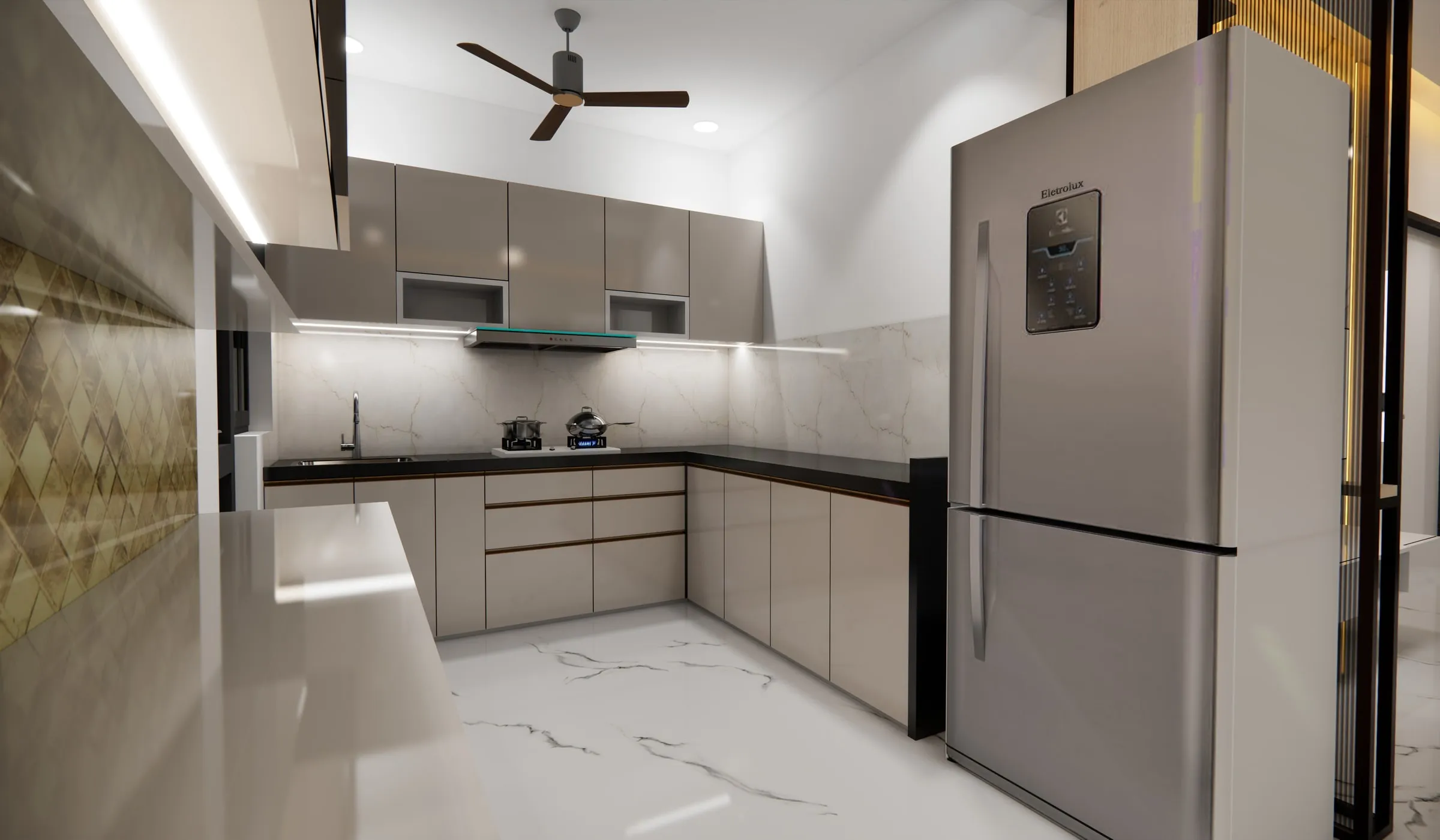 Amogha, Adani Shantigram view 4, interior design by Interior by Jenish, Shantigram