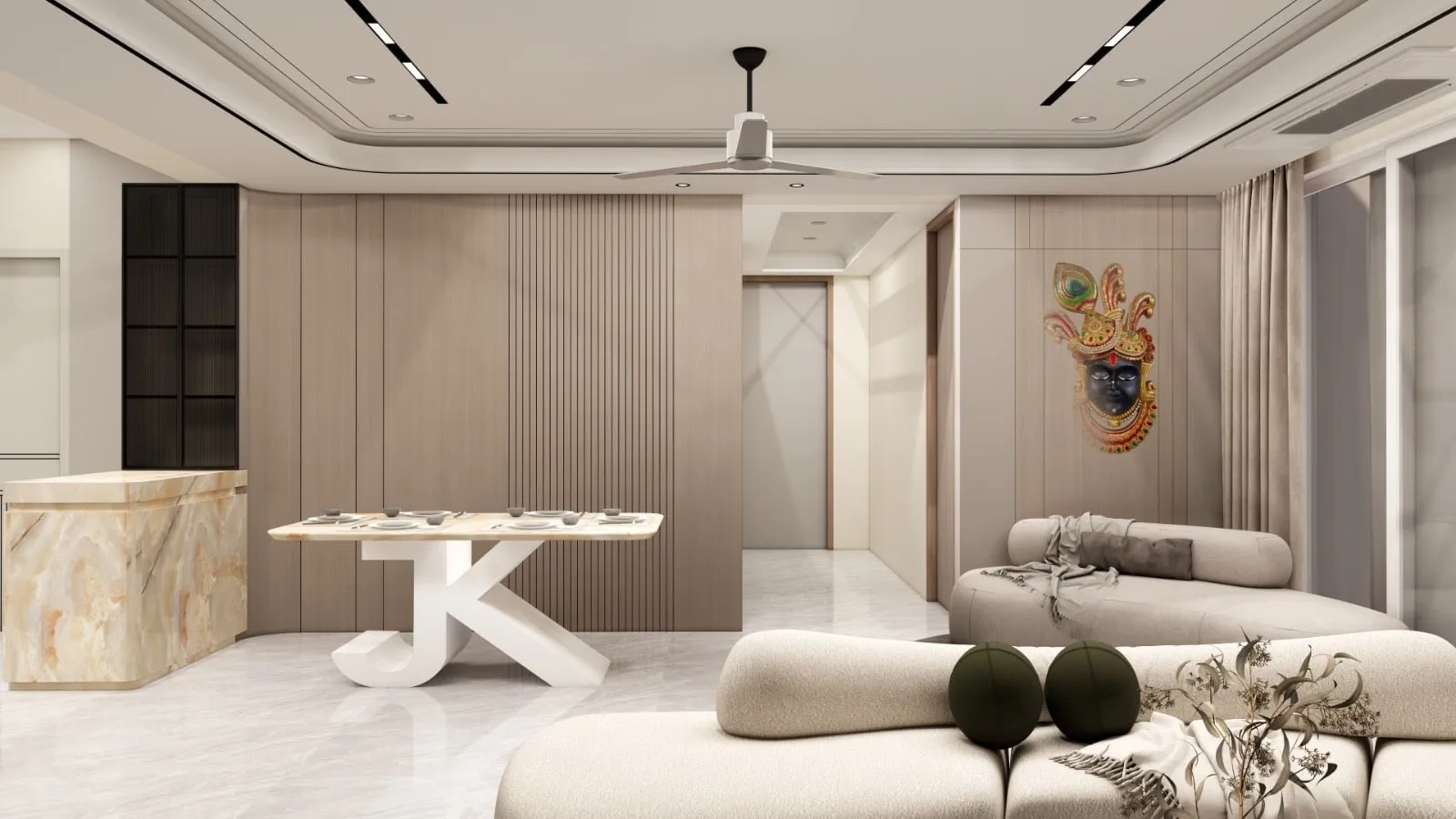 Super Shaligram view 4, interior design by Interior by Jenish, Ahmedabad