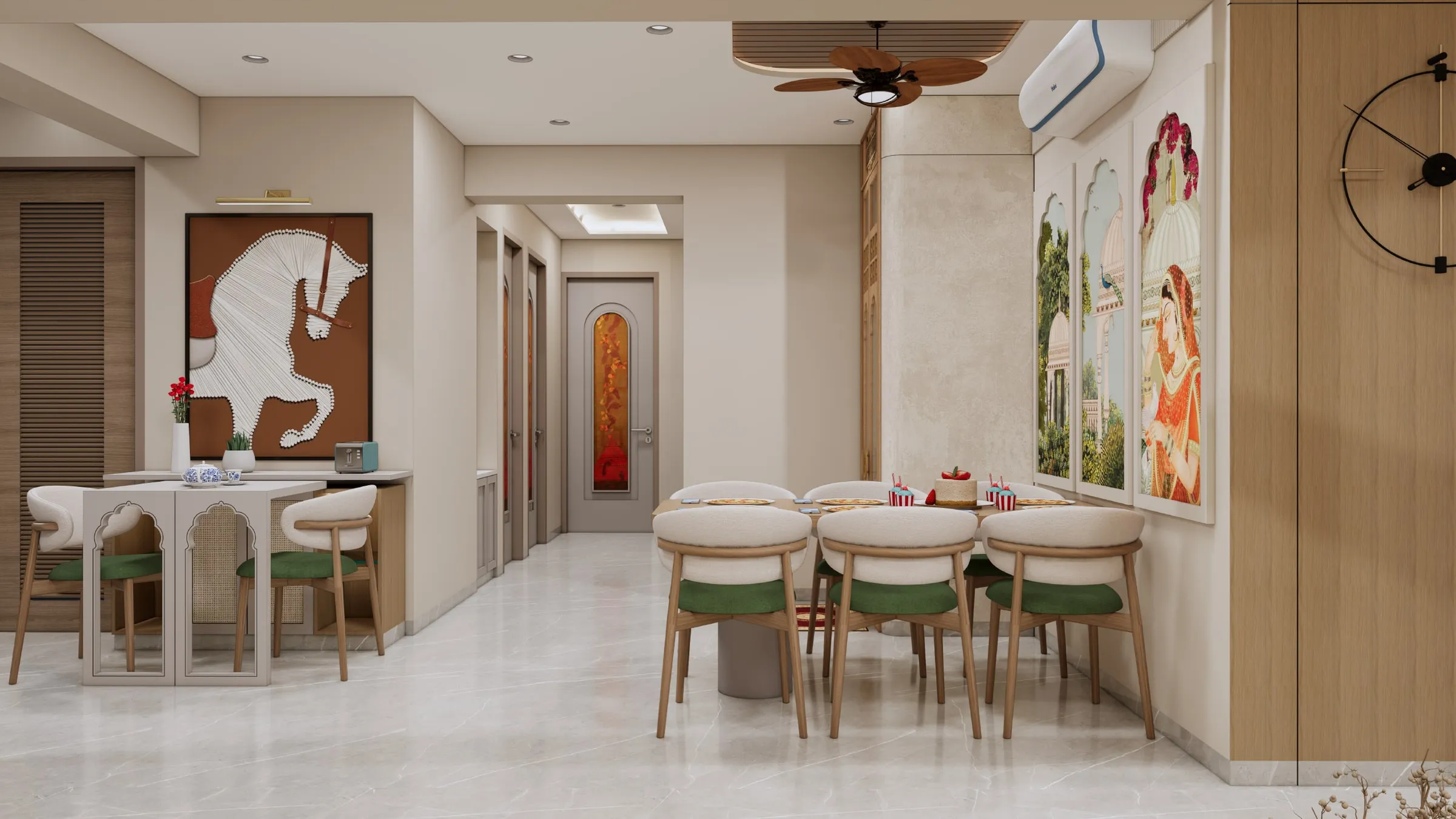 Akshat Paradise view 4, interior design by Interior by Jenish, Ahmedabad