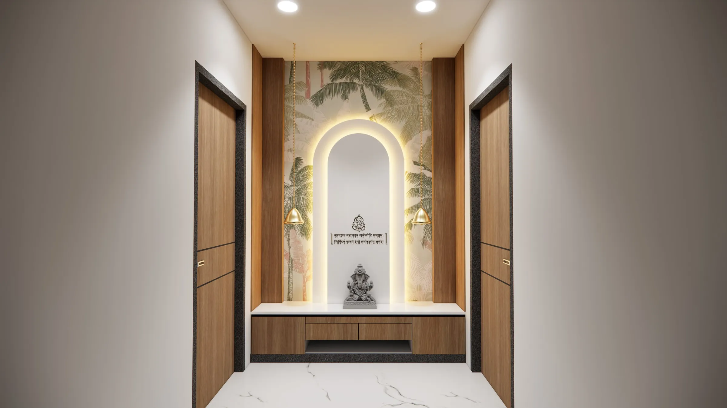 Anusthan Bungalow view 4, interior design by Interior by Jenish, Ahmedabad