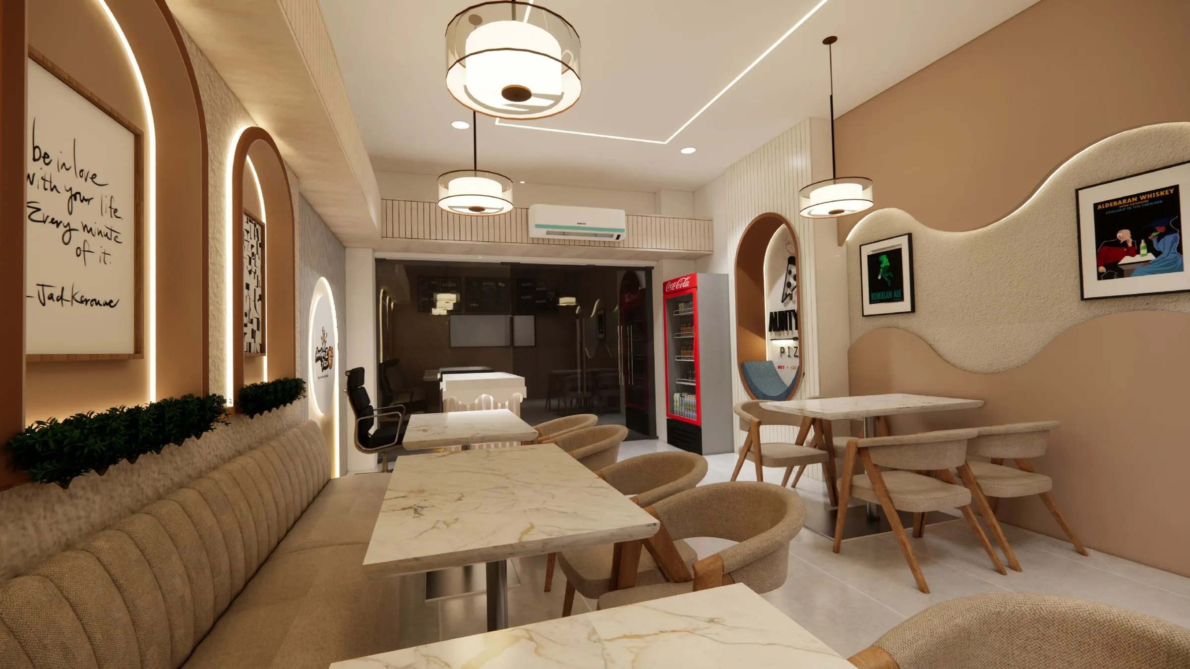 Auntynoz Pizza view 5, interior design by Interior by Jenish, Hathijan