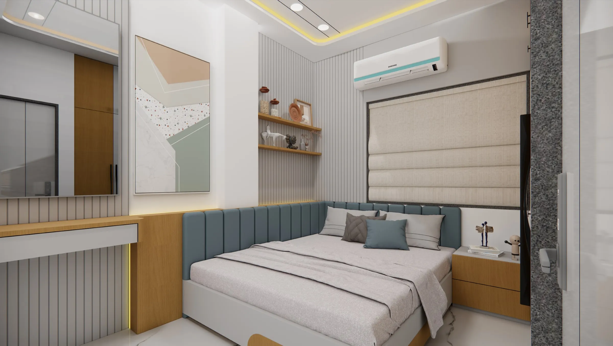 Krishna Avenue, Ghodasar view 5, interior design by Interior by Jenish, Ghodasar