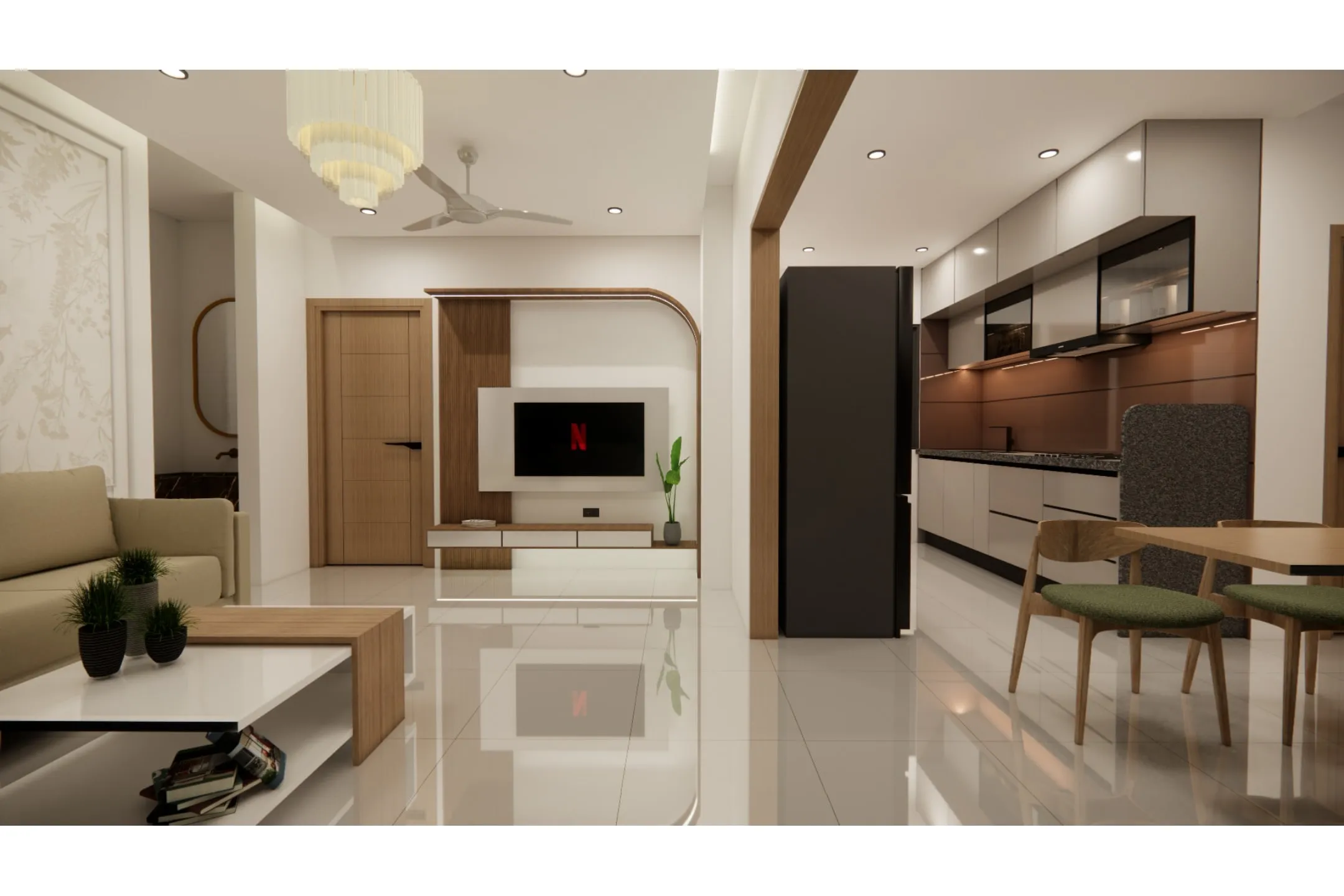 Setu Solitaire, Chandkheda view 5, interior design by Interior by Jenish, Chandkheda