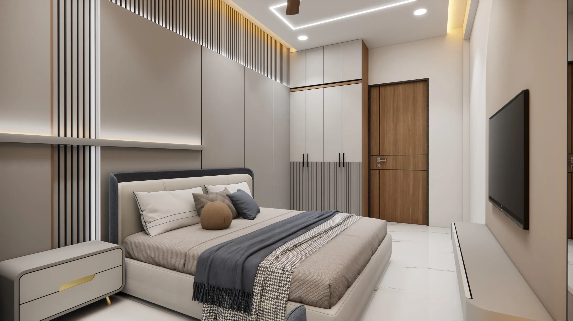 Anusthan Bungalow view 5, interior design by Interior by Jenish, Ahmedabad