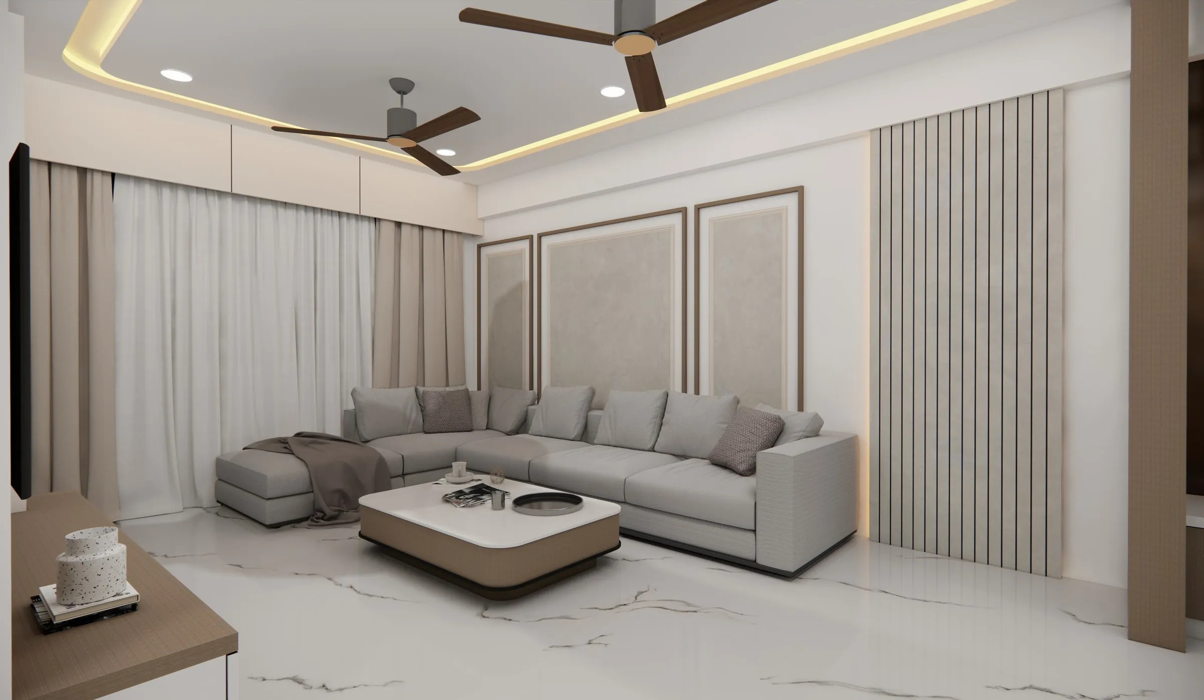 RR Gandhinagar view 5, interior design by Interior by Jenish, Gandhinagar