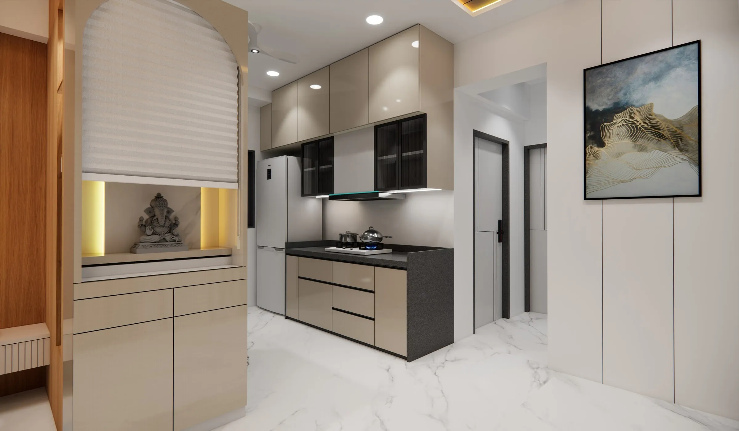 Setu Solitaire view 5, interior design by Interior by Jenish, Ahmedabad
