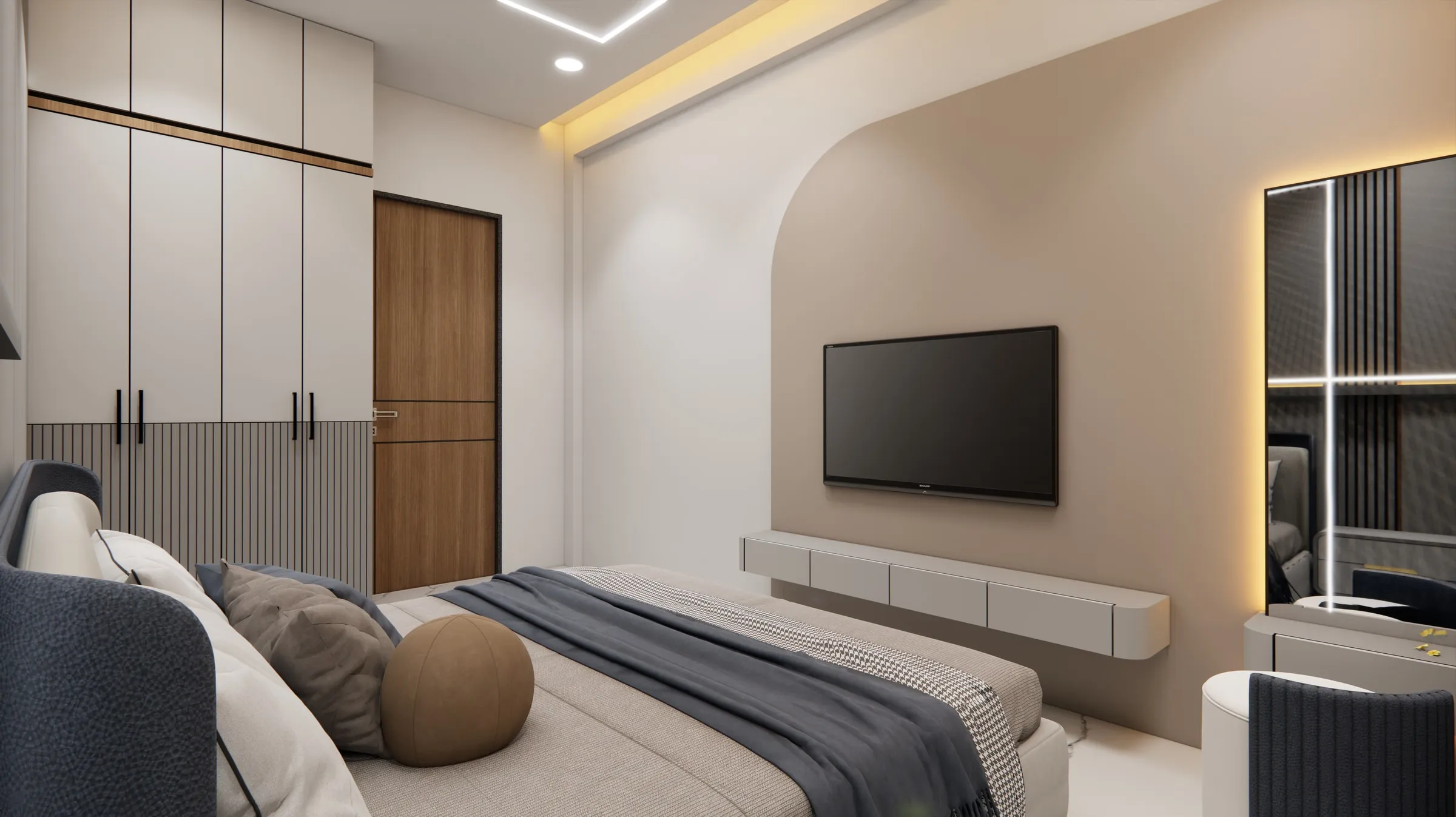 Anusthan Bungalow view 6, interior design by Interior by Jenish, Ahmedabad