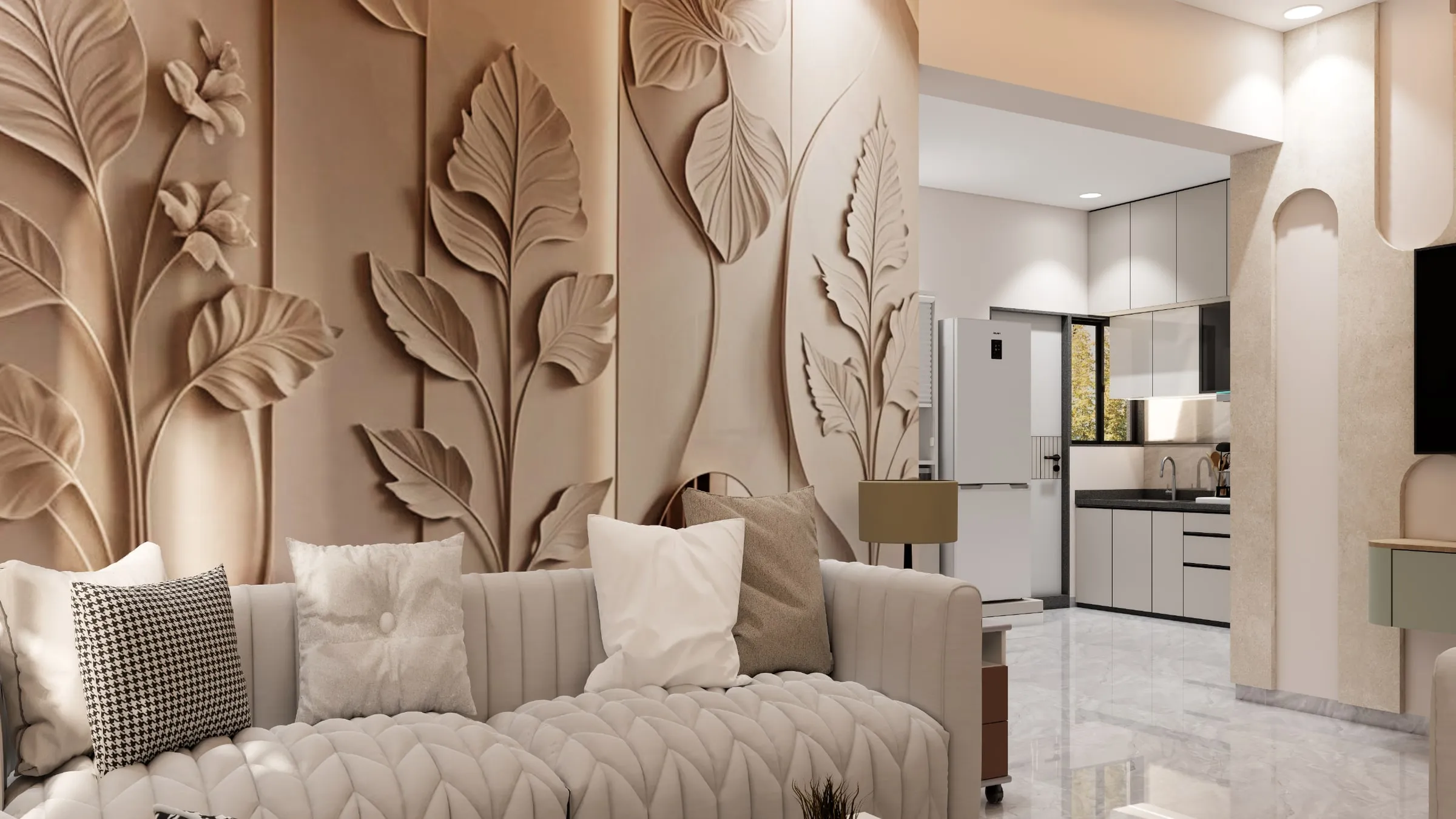 Karnavati 7 view 6, interior design by Interior by Jenish, Ahmedabad
