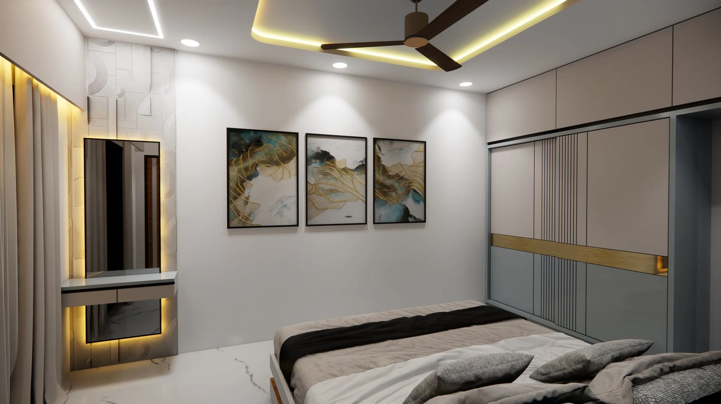 SP Nirwana view 7, interior design by Interior by Jenish, Shela
