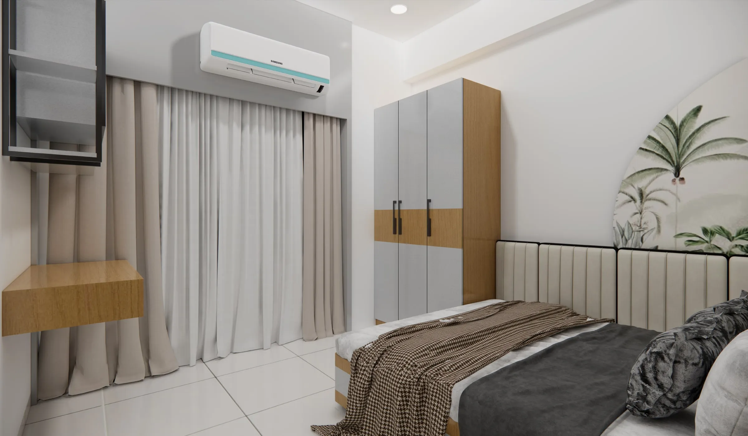 Karnavati 7, B Wing view 7, interior design by Interior by Jenish, Ahmedabad
