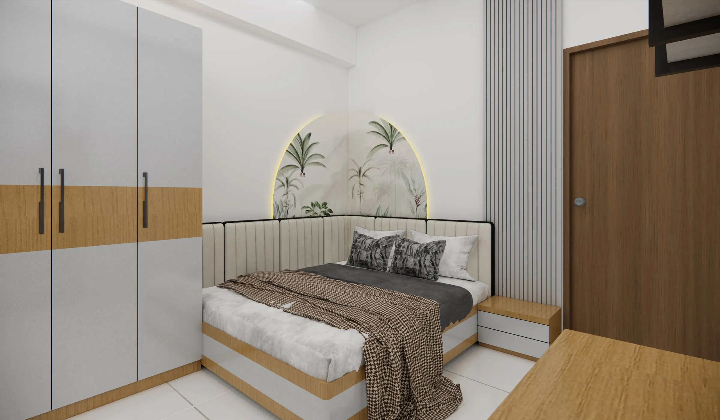 Karnavati 7, B Wing view 8, interior design by Interior by Jenish, Ahmedabad
