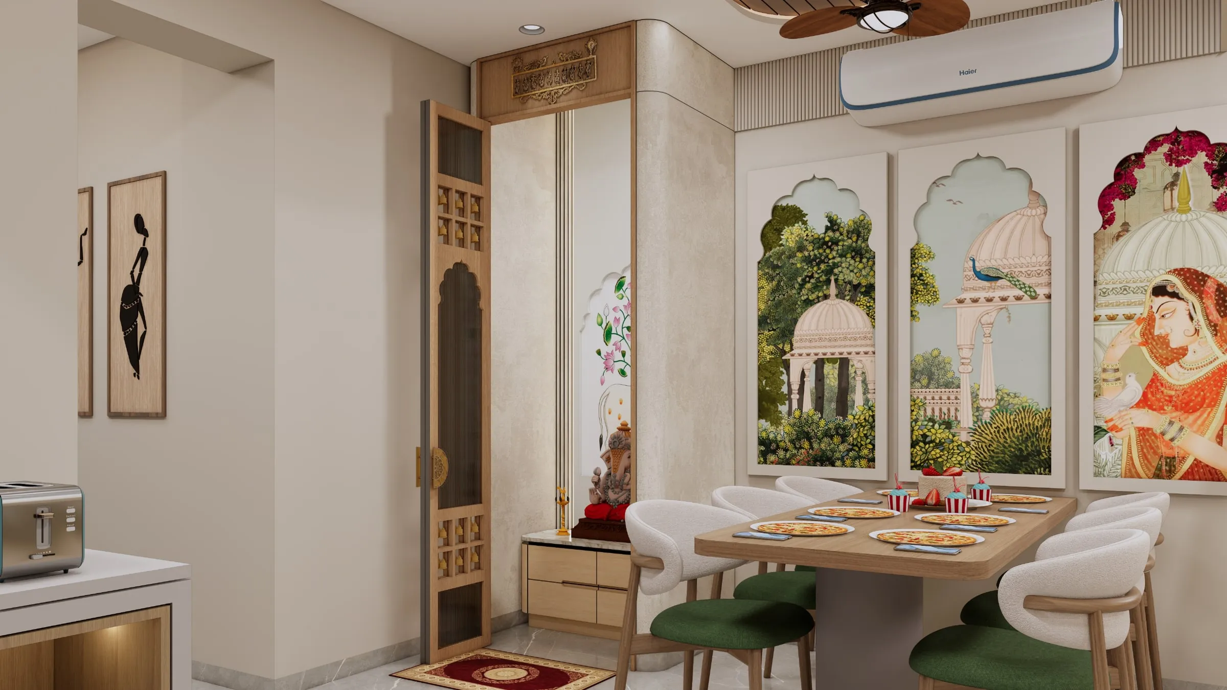 Akshat Paradise view 8, interior design by Interior by Jenish, Ahmedabad