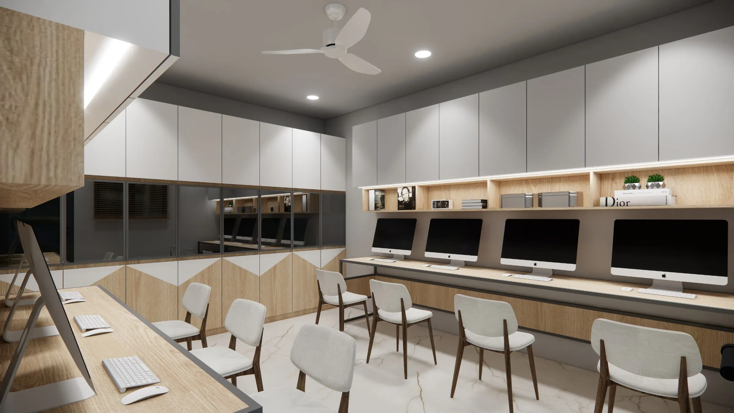 Staff Area — Aegis Steel Cast, interior design by Interior by Jenish, Bakrol