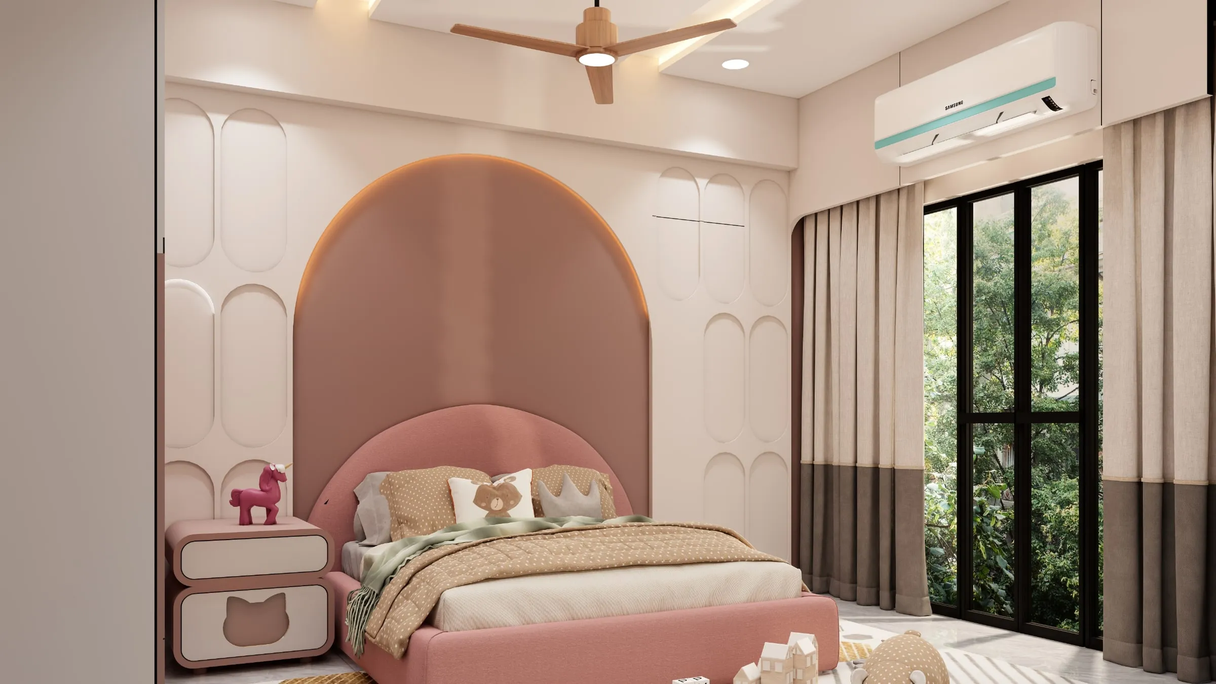 Karnavati 7 view 8, interior design by Interior by Jenish, Ahmedabad