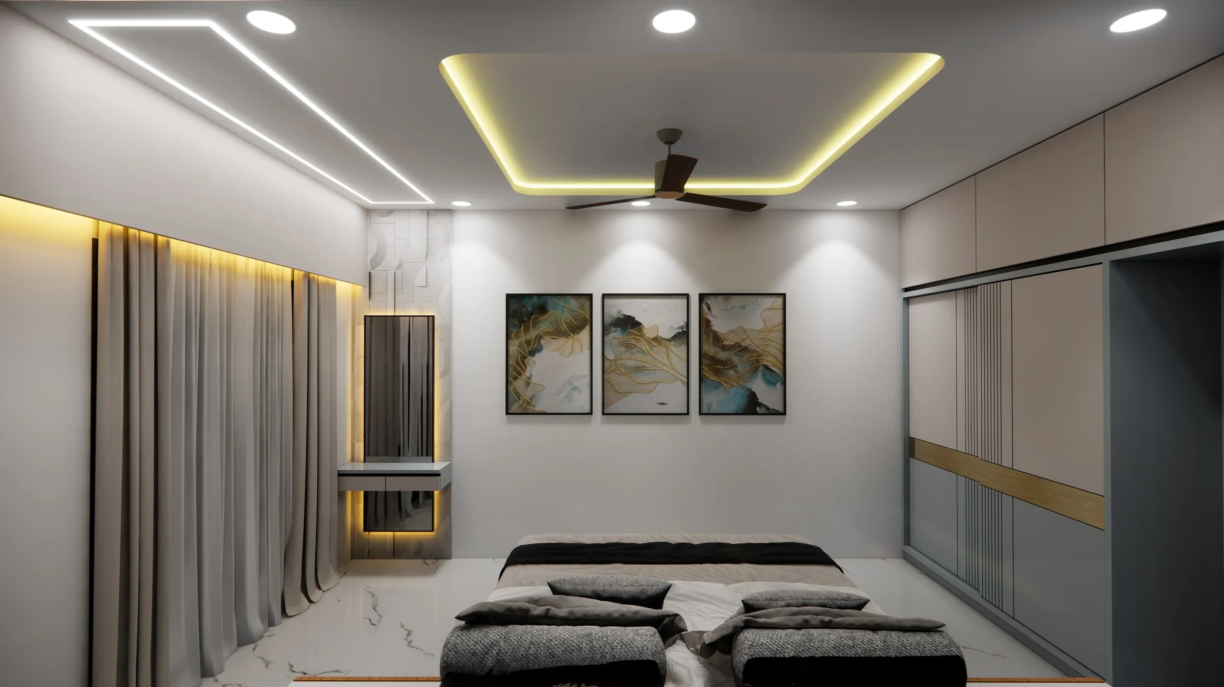 SP Nirwana view 8, interior design by Interior by Jenish, Shela