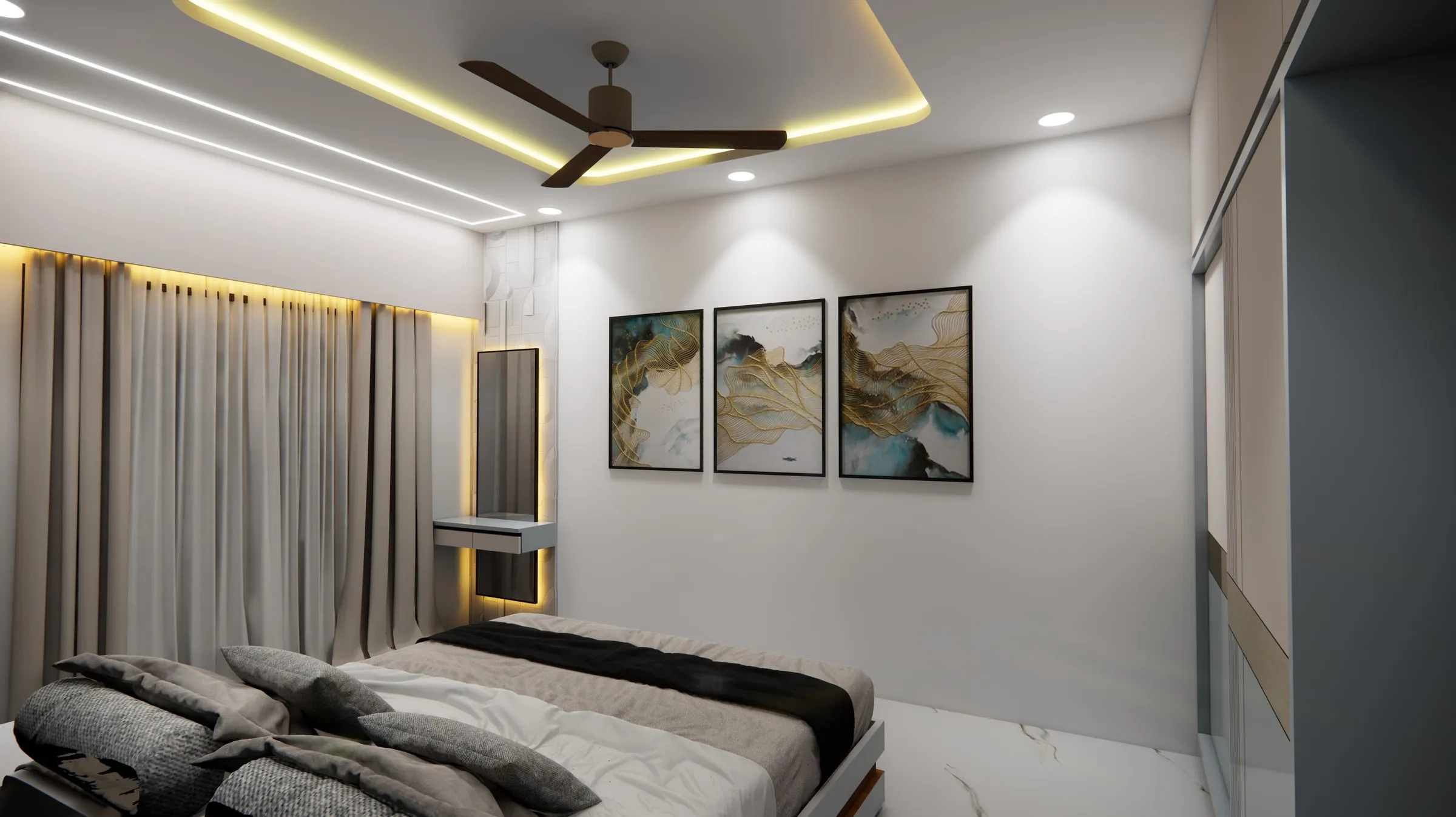 SP Nirwana view 9, interior design by Interior by Jenish, Shela