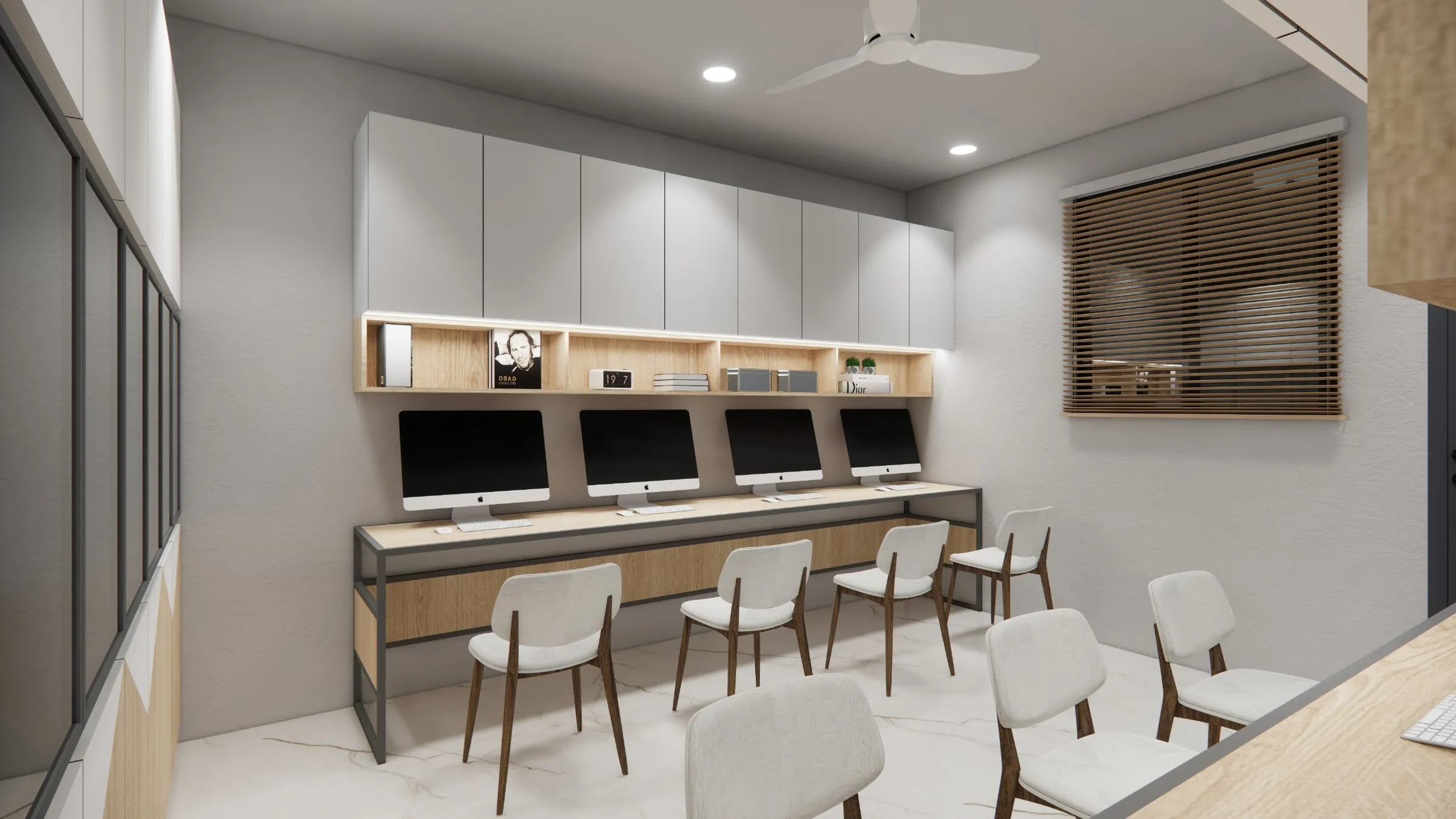 Staff Area — Aegis Steel Cast, interior design by Interior by Jenish, Bakrol