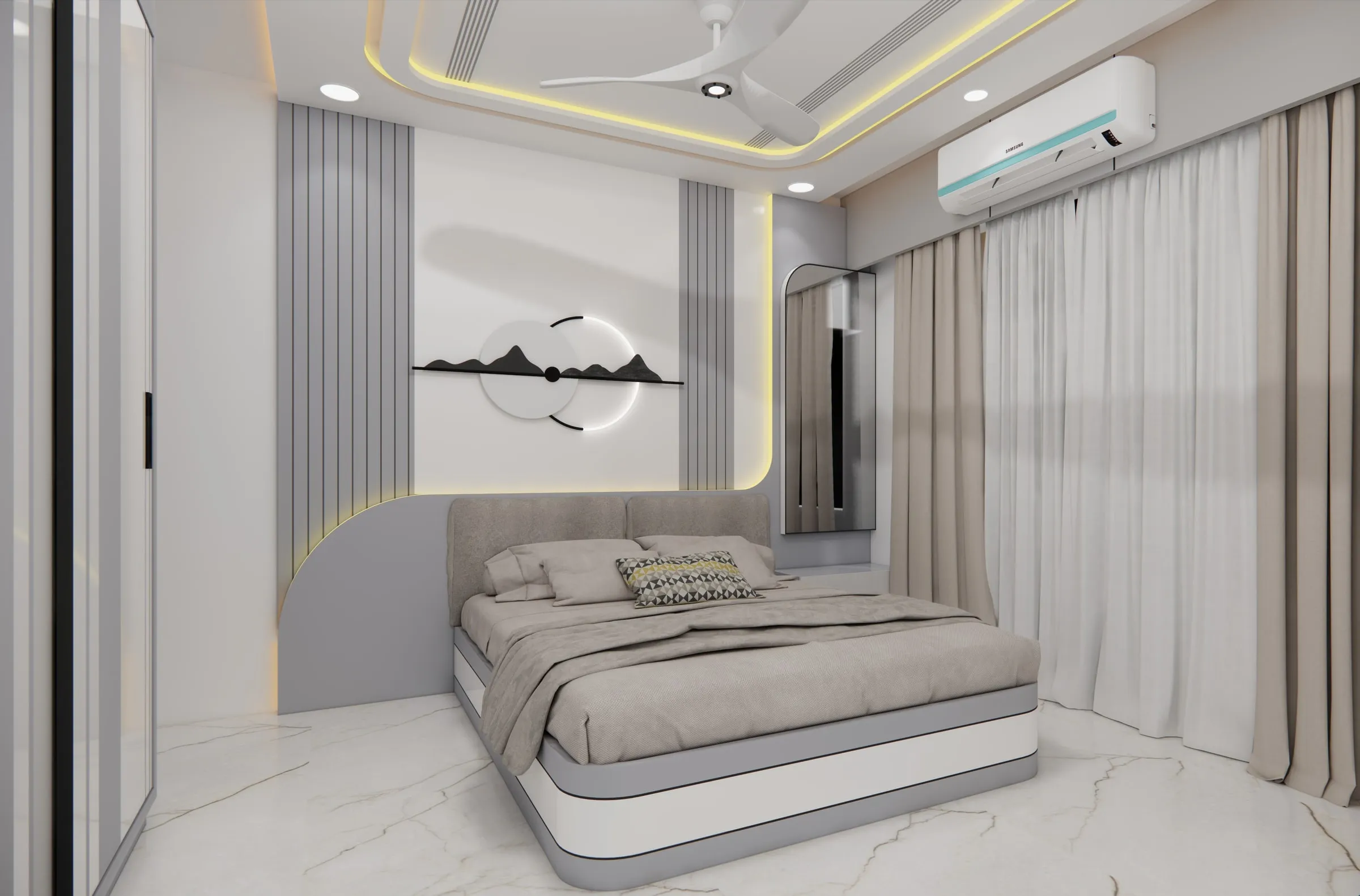 Atharv Abode view 9, interior design by Interior by Jenish, Ahmedabad