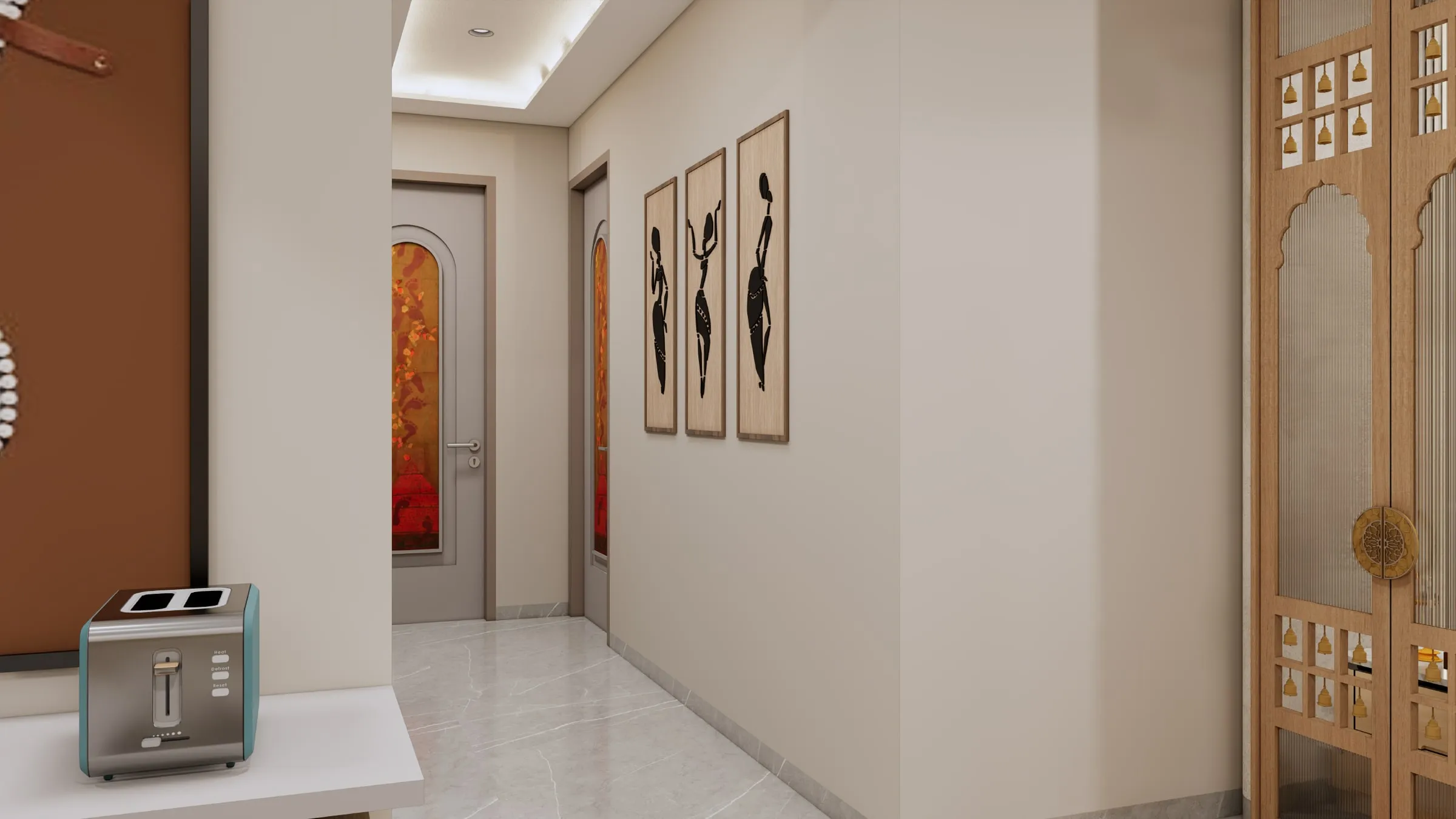 Akshat Paradise view 9, interior design by Interior by Jenish, Ahmedabad